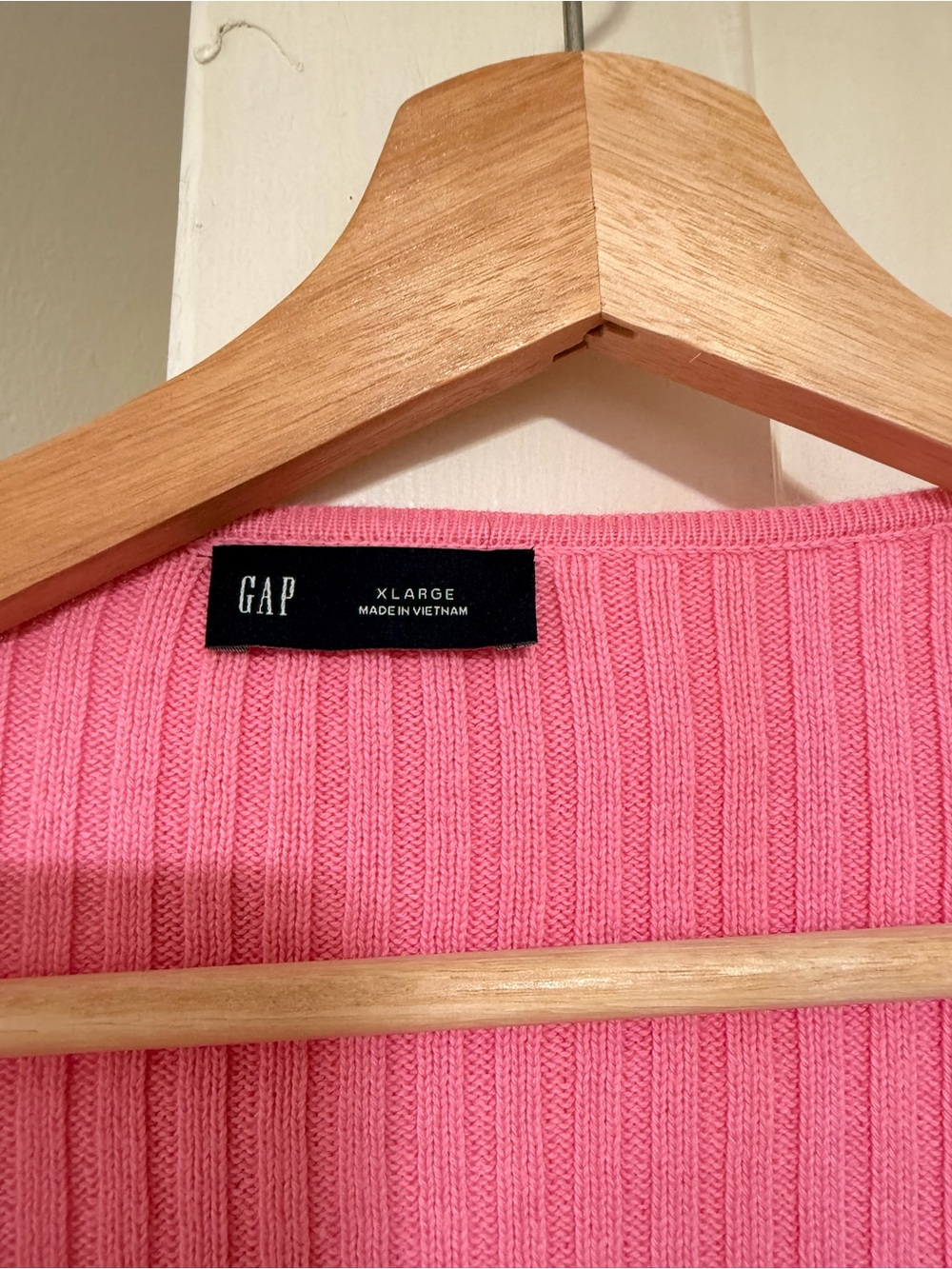 GAP Pink Ribbed Open-Front Sweater - Picture 2 of 3